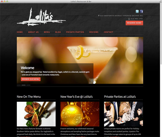 Blue Lagoon Seafood Website